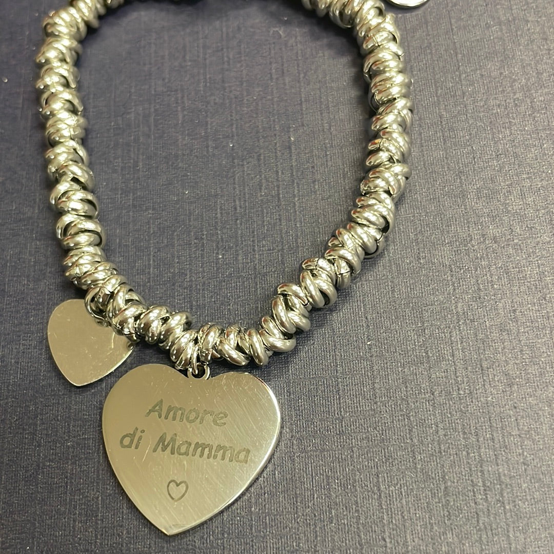 Bracciale cuore amore di mamma