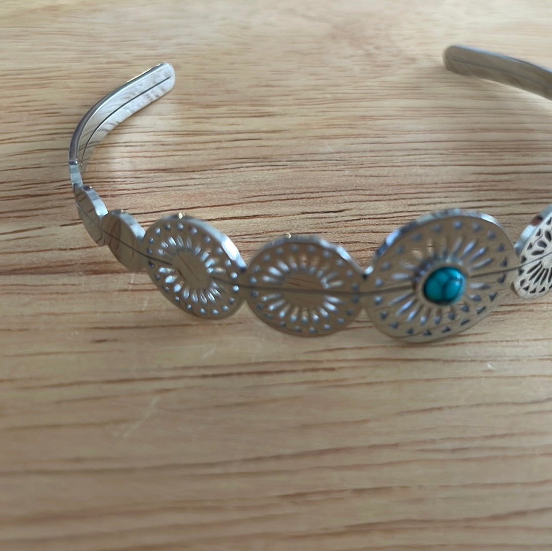 Bracciale perla azzurra