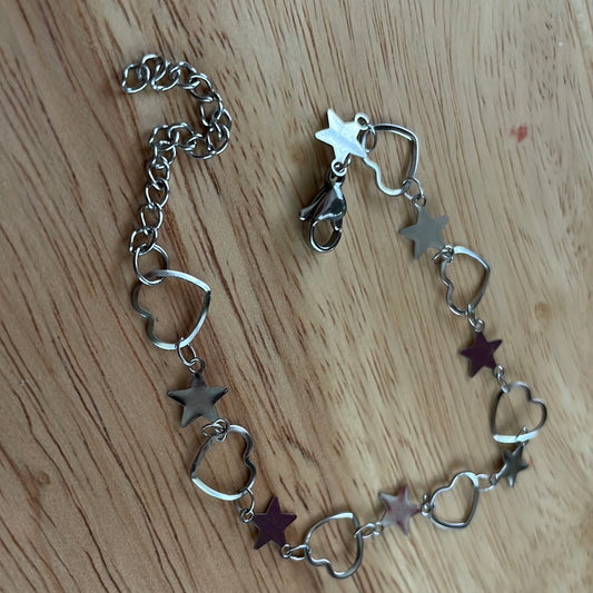 Bracciale stelle cuore