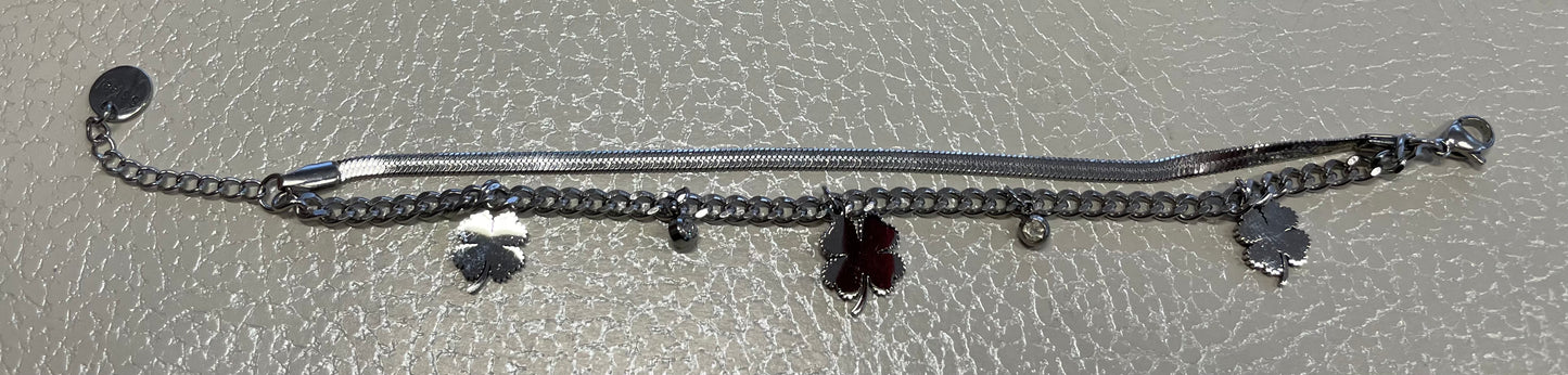 Bracciale catena doppia