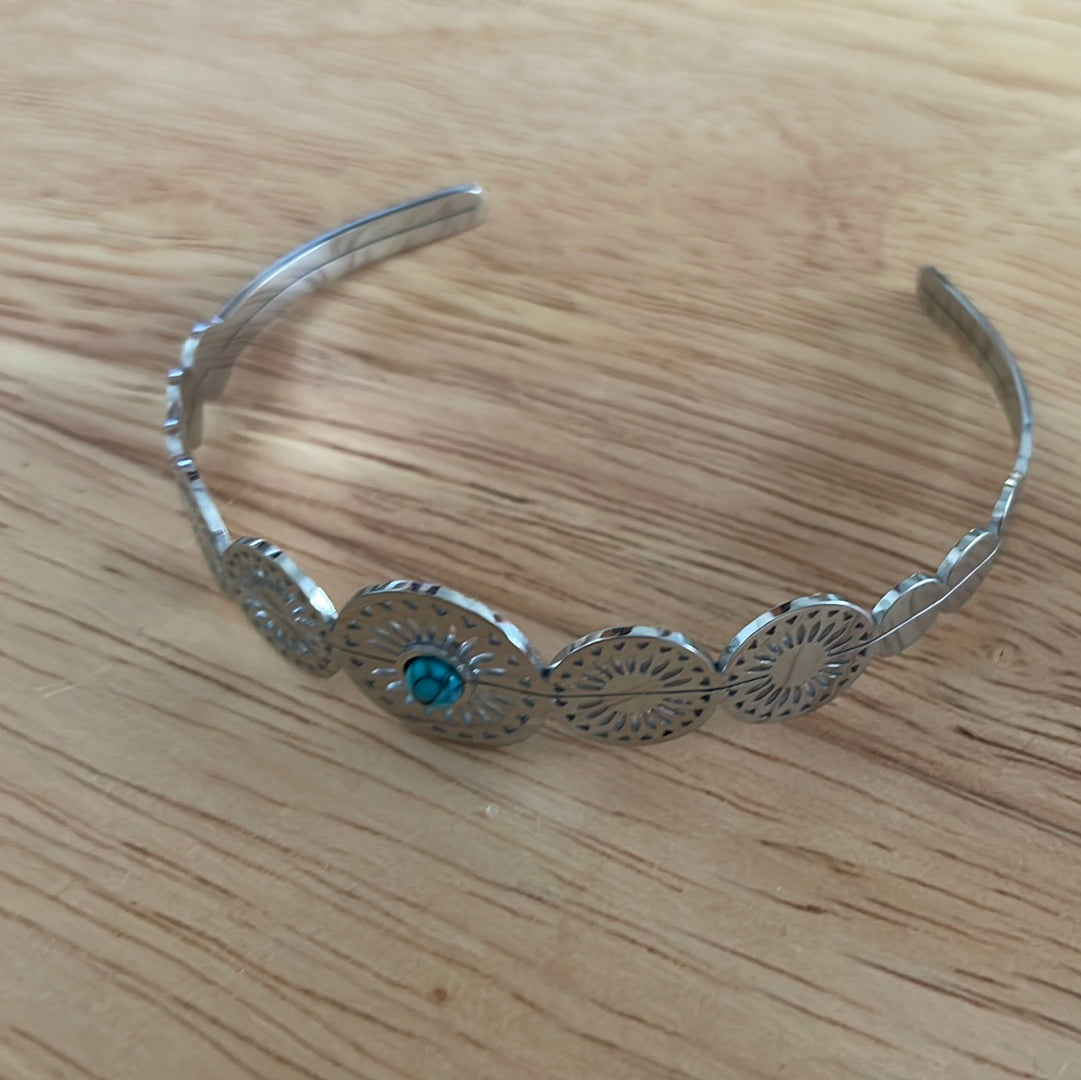 Bracciale perla azzurra