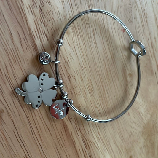 Bracciale quadrifoglio